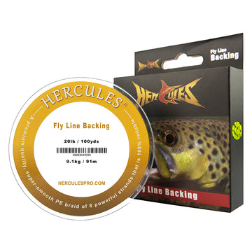 HERCULES Braided Fly Fishing Line Backing with Long-lasting Color